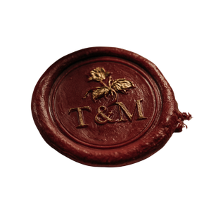 Megan & Tyler wax seal